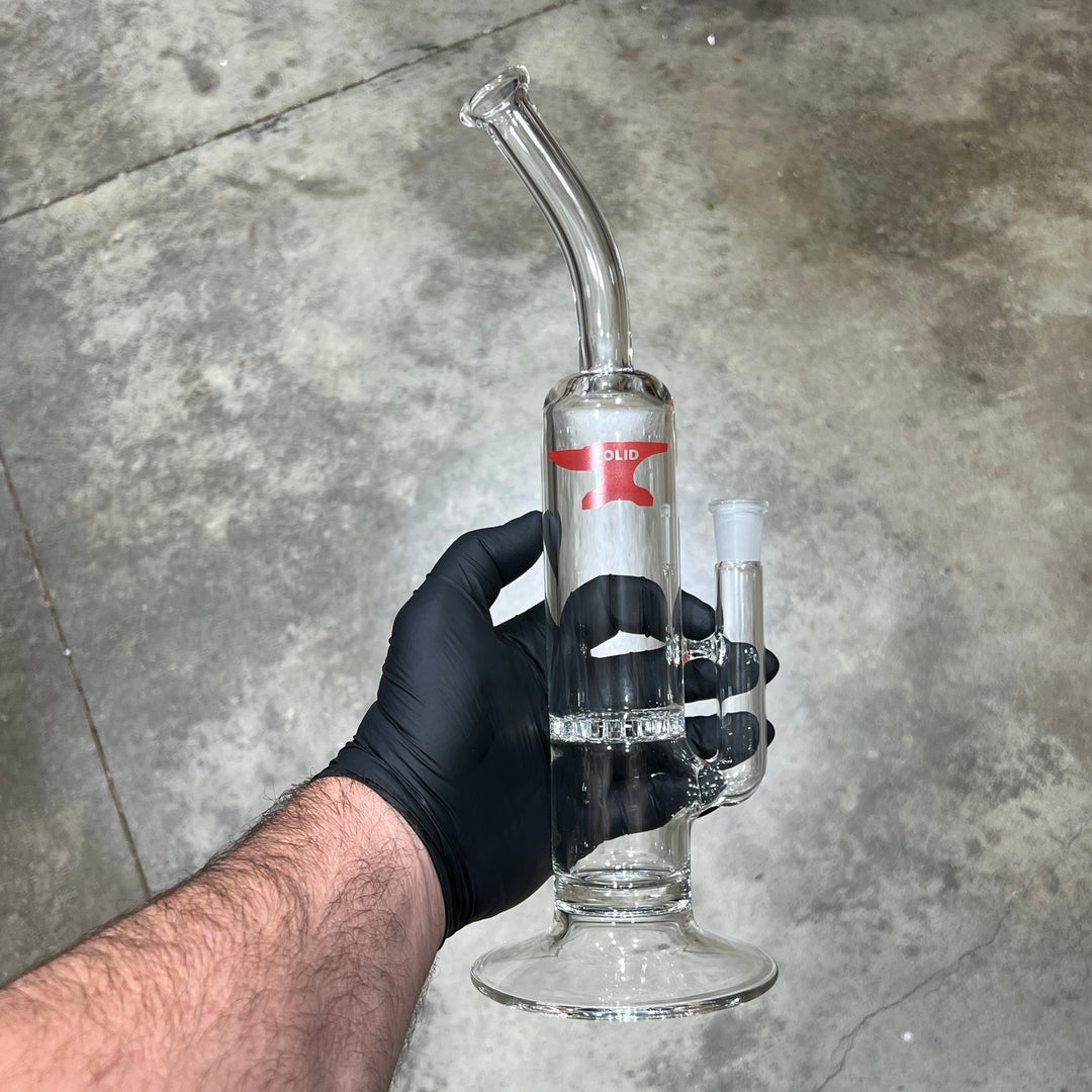 Solid Glass 12" Hurricane Bubbler Glass Pipe Solid Glass   