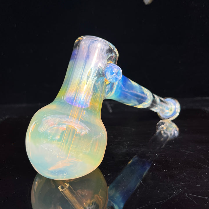 Silver Fume Hammer Bubbler Glass Pipe Cose Glass   