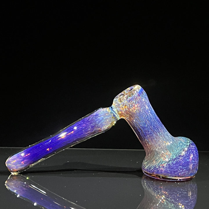 Thick Purple Hammer Bubbler Glass Pipe Chuck Glass