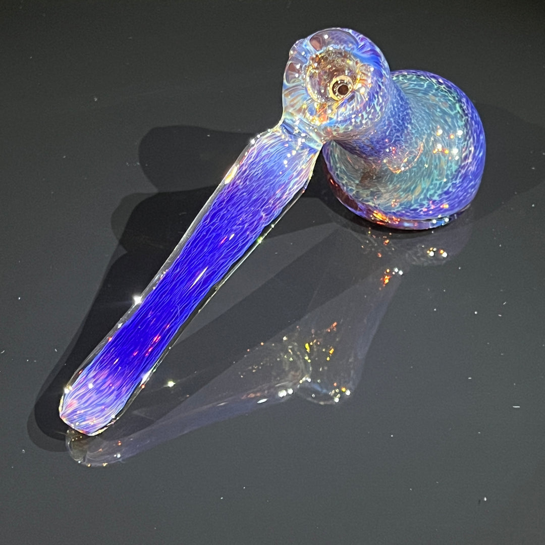 Thick Purple Hammer Bubbler Glass Pipe Chuck Glass