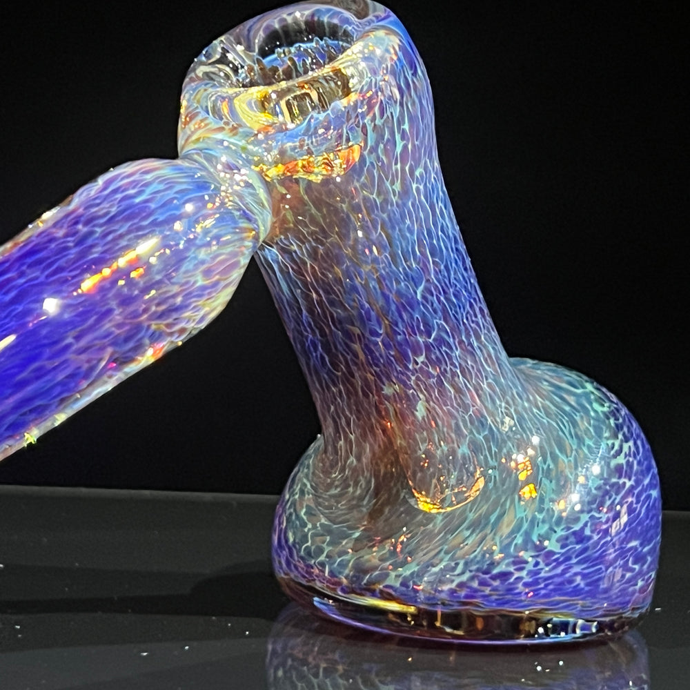 Thick Purple Hammer Bubbler Glass Pipe Chuck Glass