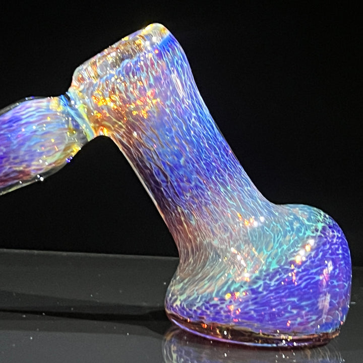 Thick Purple Hammer Bubbler Glass Pipe Chuck Glass