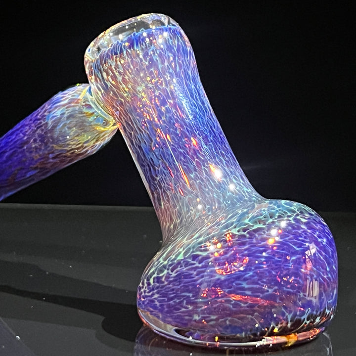 Thick Purple Hammer Bubbler Glass Pipe Chuck Glass