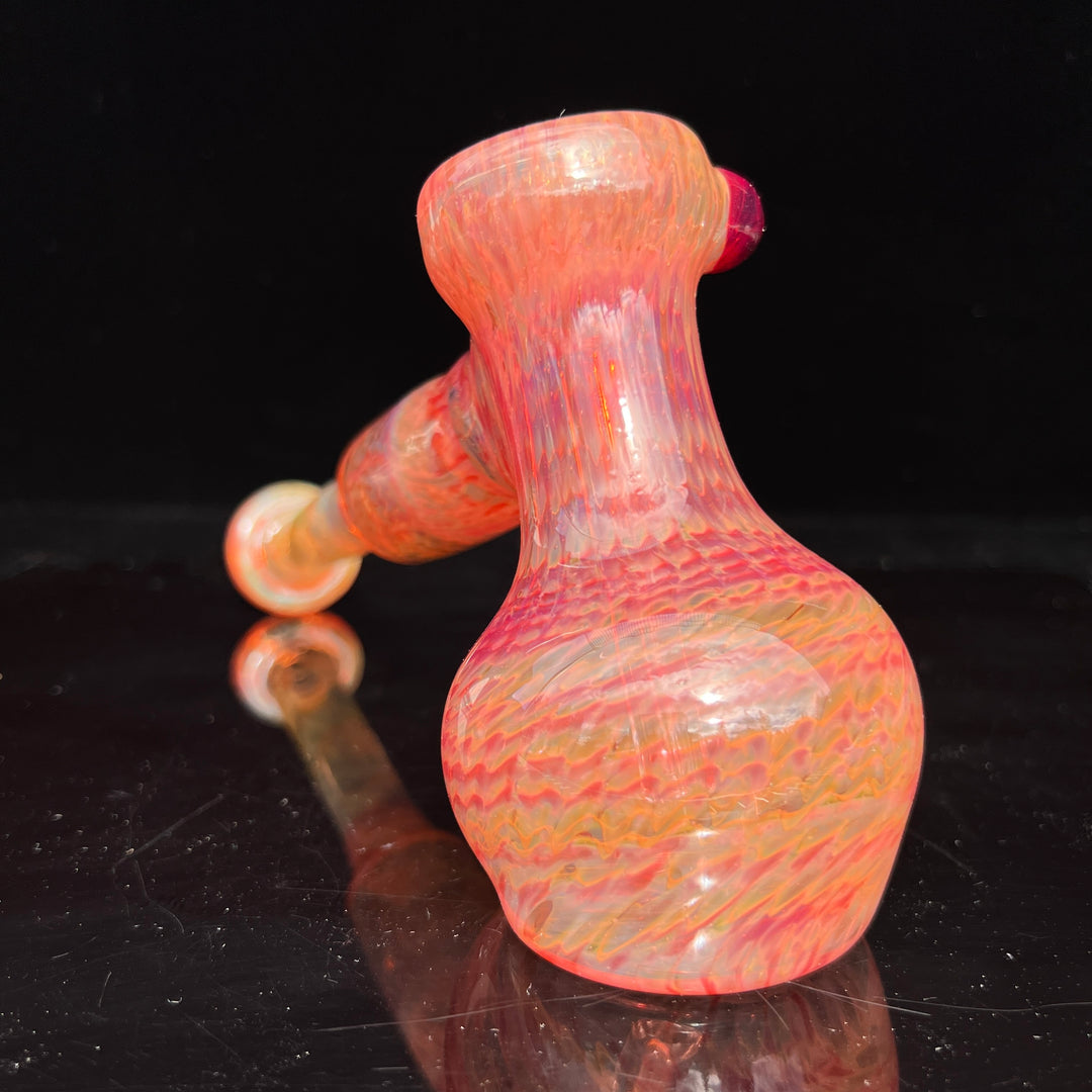 Guava Hammer Bubbler with Red Carb Glass Pipe Cose Glass   