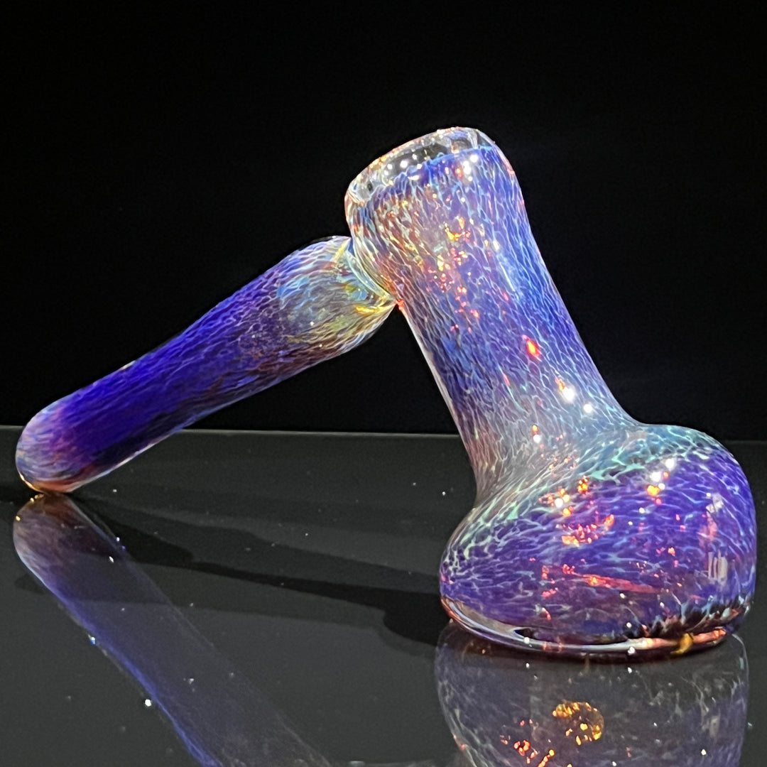 Thick Purple Hammer Bubbler Glass Pipe Chuck Glass