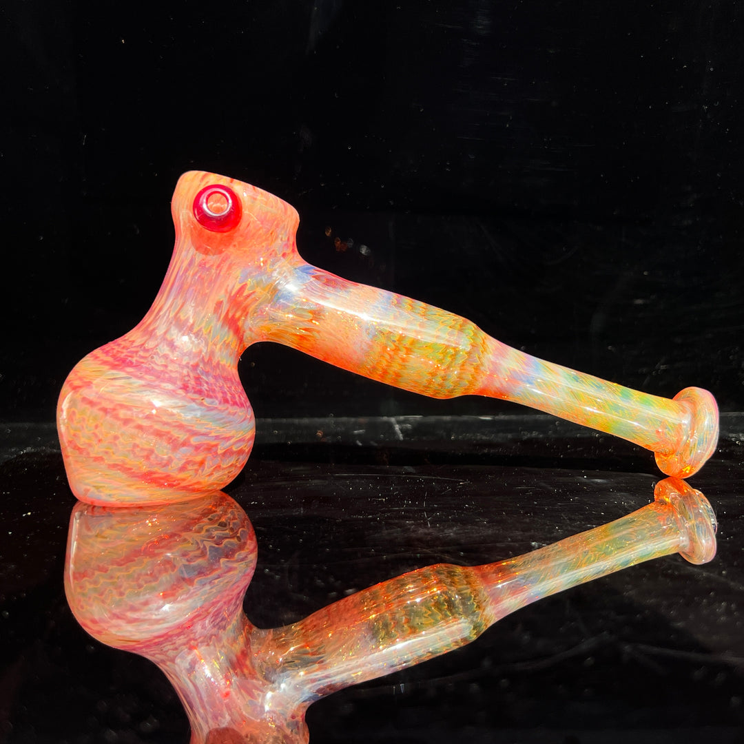 Guava Hammer Bubbler with Red Carb Glass Pipe Cose Glass   