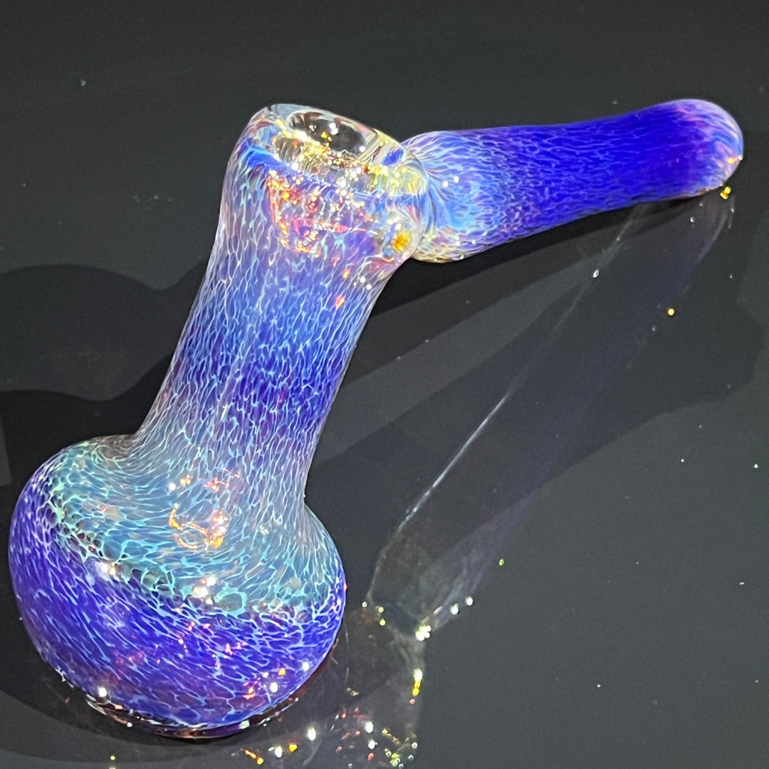 Thick Purple Hammer Bubbler Glass Pipe Chuck Glass