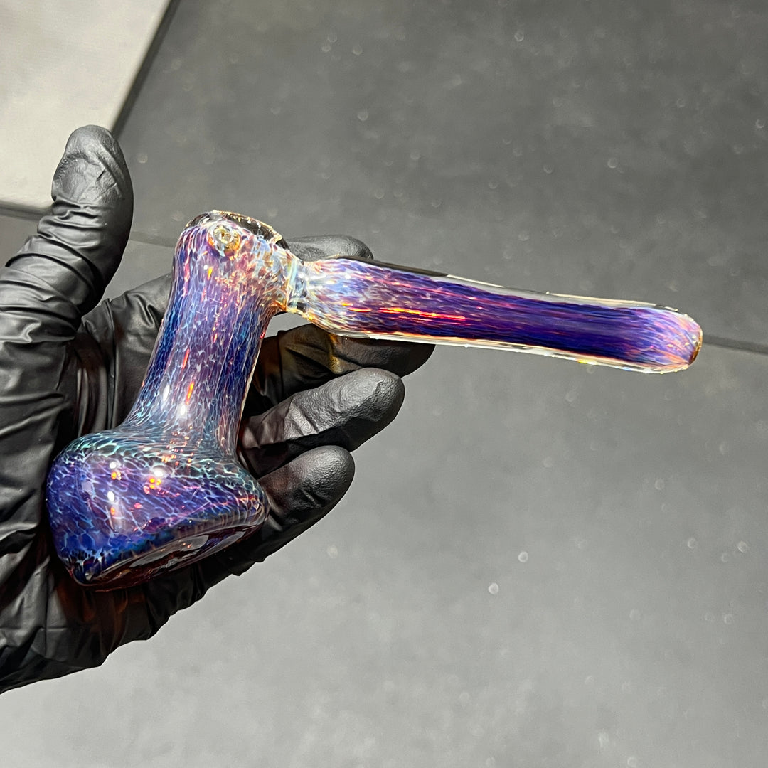 Thick Purple Hammer Bubbler Glass Pipe Chuck Glass