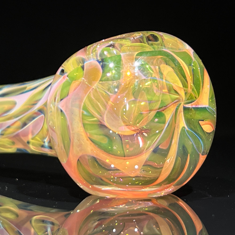 Large Ghost Flame Pipe Glass Pipe Tiny Mike