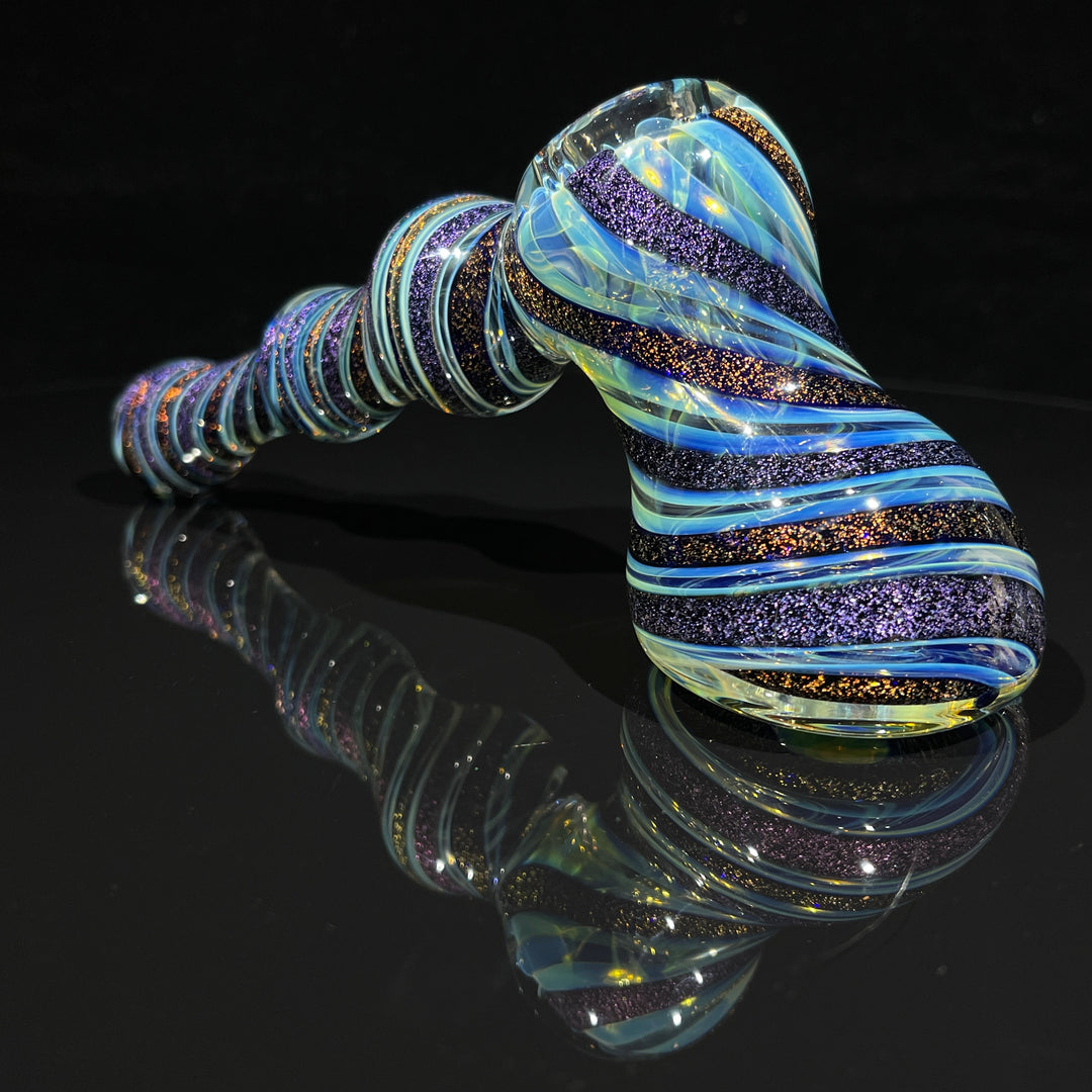 Dichro Fume Swirl Bubbler Glass Pipe Tiny Mike