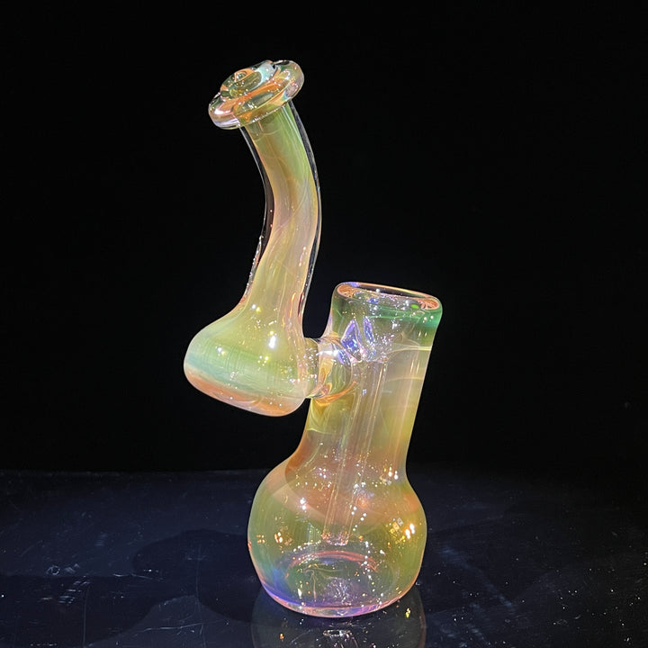 Gold Fume Sherlock Bubbler Glass Pipe Cose Glass   