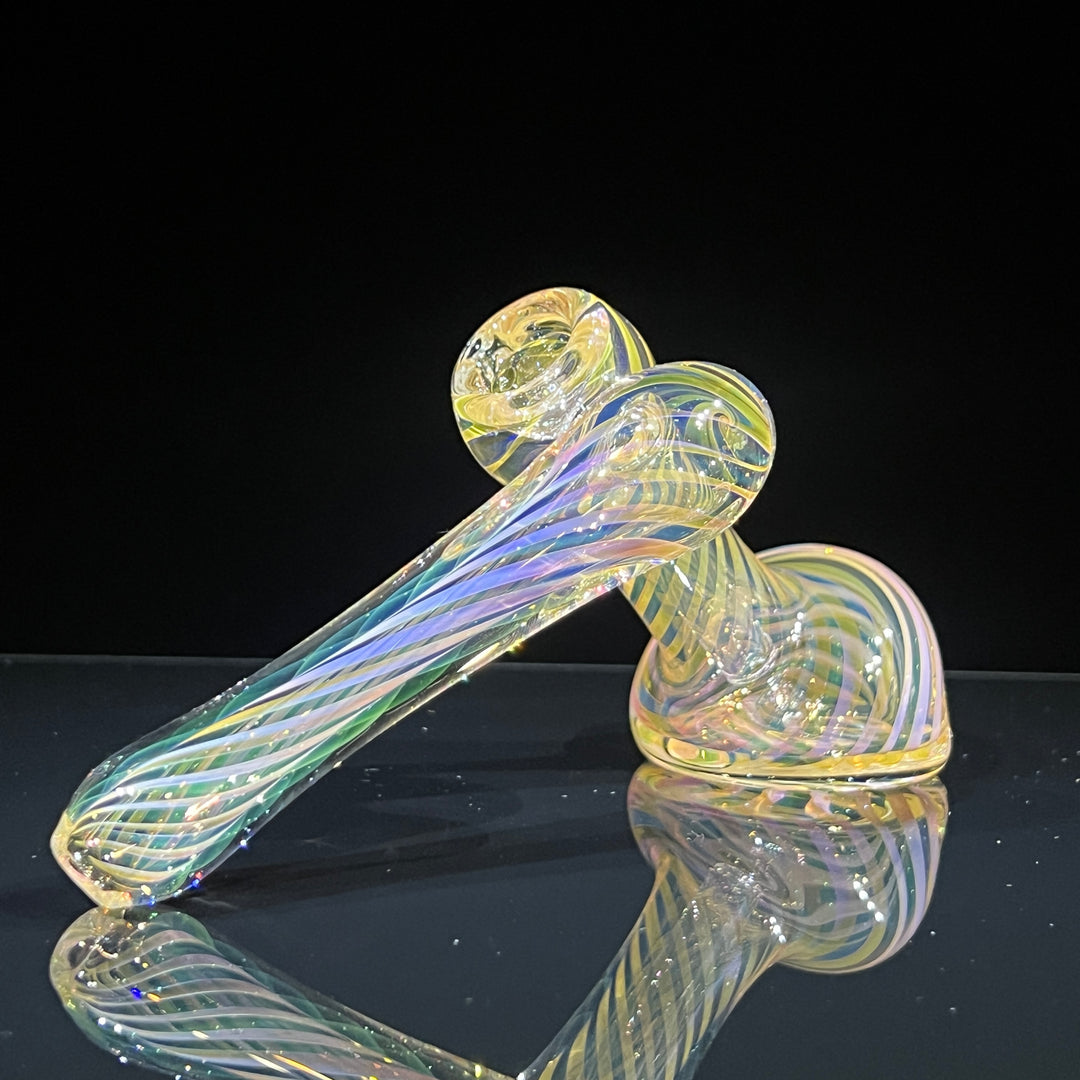 Thick Fumed Sidecar Bubbler Glass Pipe Chuck Glass