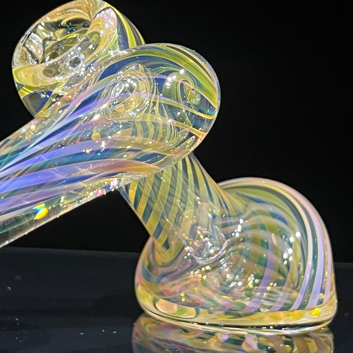 Thick Fumed Sidecar Bubbler Glass Pipe Chuck Glass