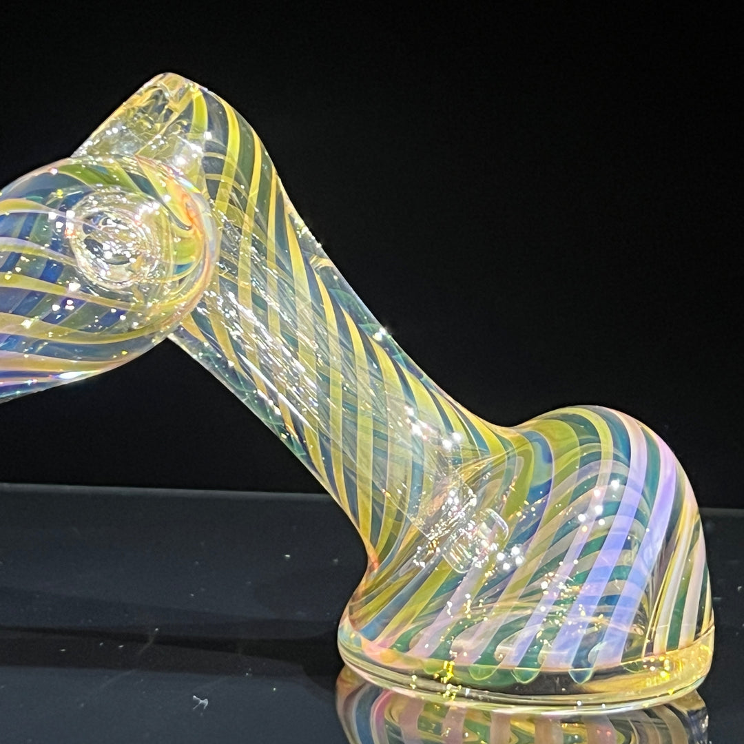 Thick Fumed Sidecar Bubbler Glass Pipe Chuck Glass