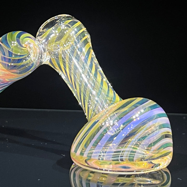 Thick Fumed Sidecar Bubbler Glass Pipe Chuck Glass