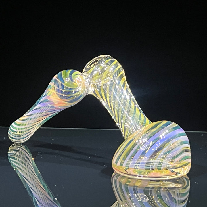 Thick Fumed Sidecar Bubbler Glass Pipe Chuck Glass