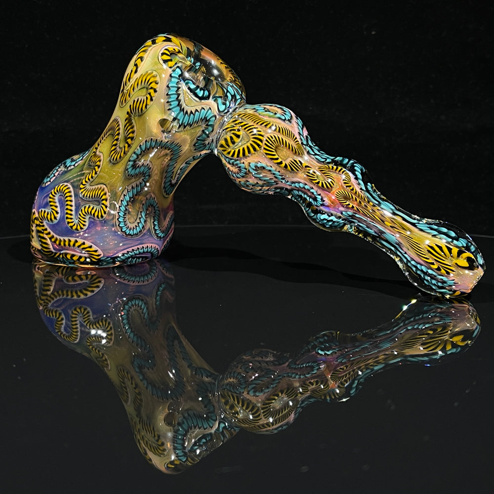 Inside Out Hammer Bubbler Glass Pipe Tiny Mike