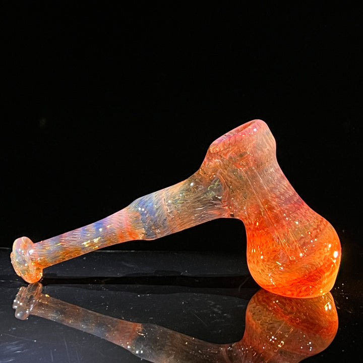 Guava Hammer Bubbler with Red Carb Glass Pipe Cose Glass   