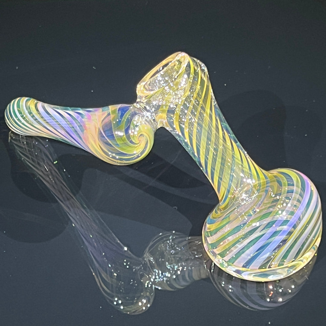 Thick Fumed Sidecar Bubbler Glass Pipe Chuck Glass