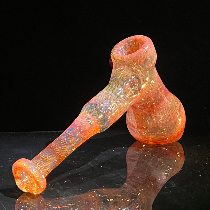 Guava Hammer Bubbler with Red Carb Glass Pipe Cose Glass   