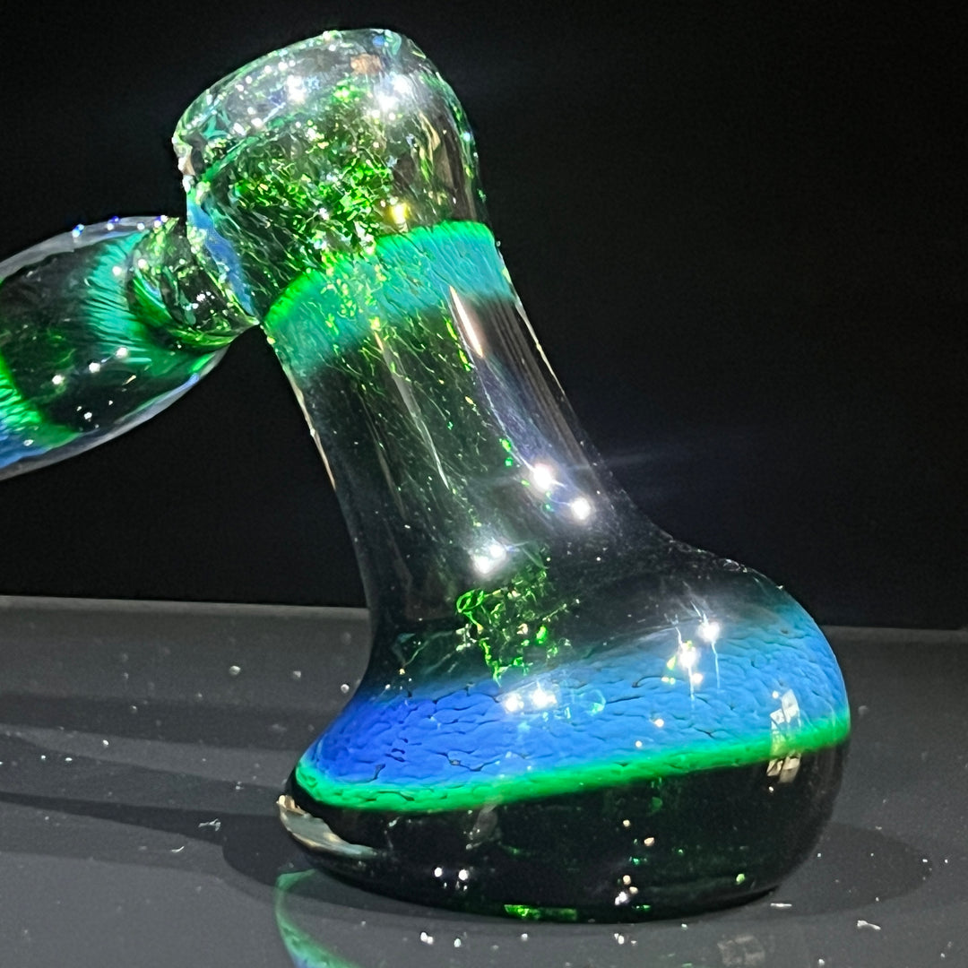 Thick Exp Green Hammer Bubbler Glass Pipe Chuck Glass