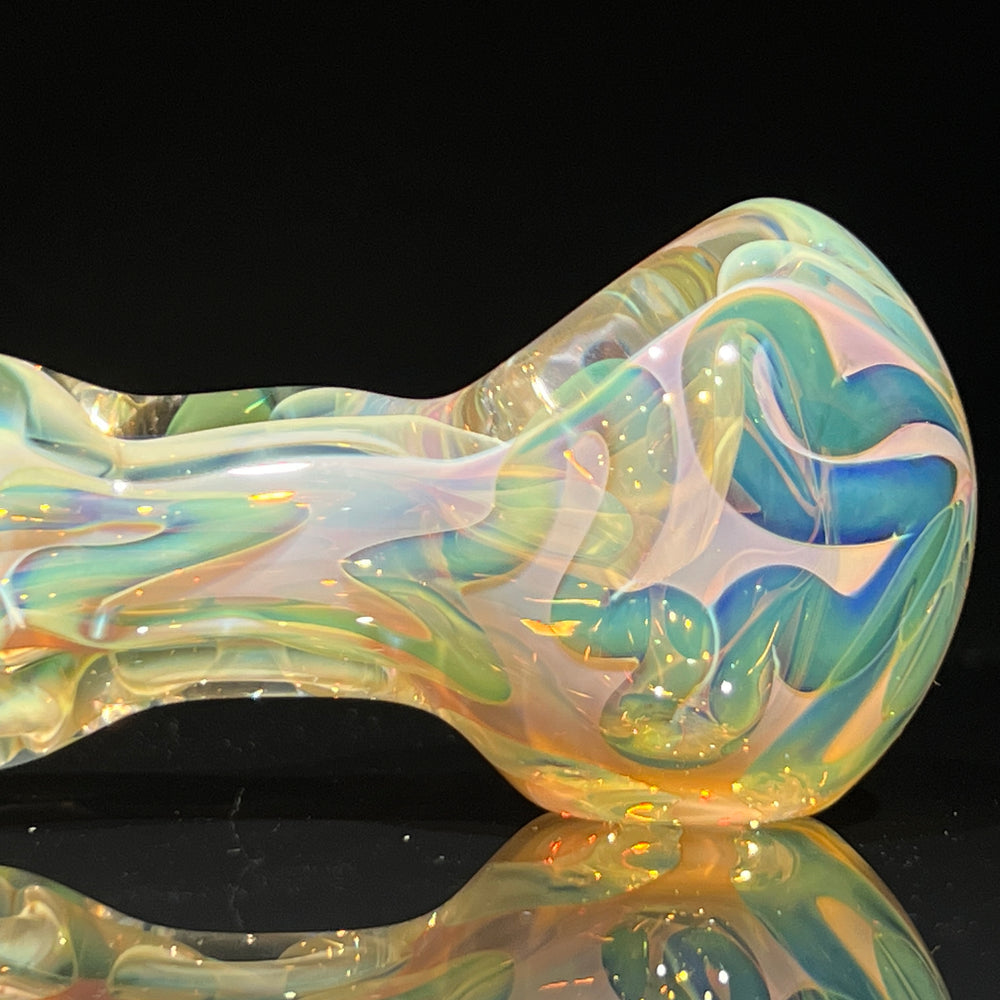 Large Ghost Flame Maria Pipe Glass Pipe Tiny Mike