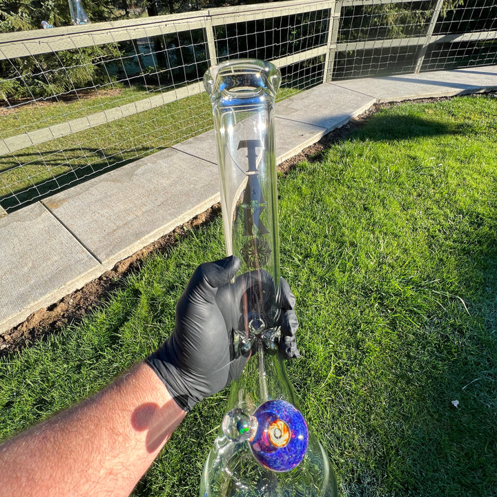 Tako Black Opal Bong 18" Glass Pipe Tako Glass   