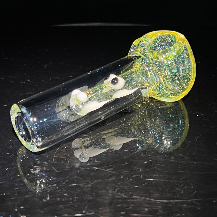 UV Mini Crushed Opal Dragon Glass Pipe Gus Glass   