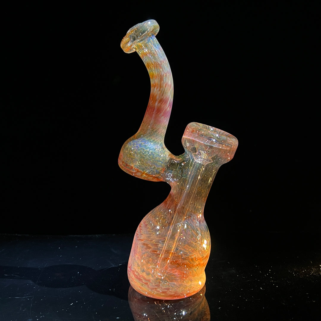 Guava Bubbler with Red Carb Glass Pipe Cose Glass   