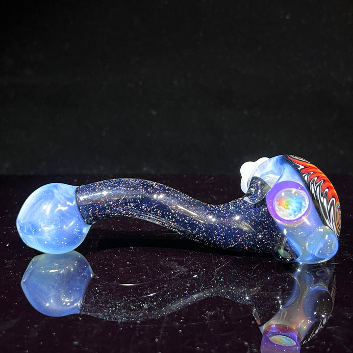 Fluffy Cloud Pipe Lg. Glass Pipe Cajun Glass   