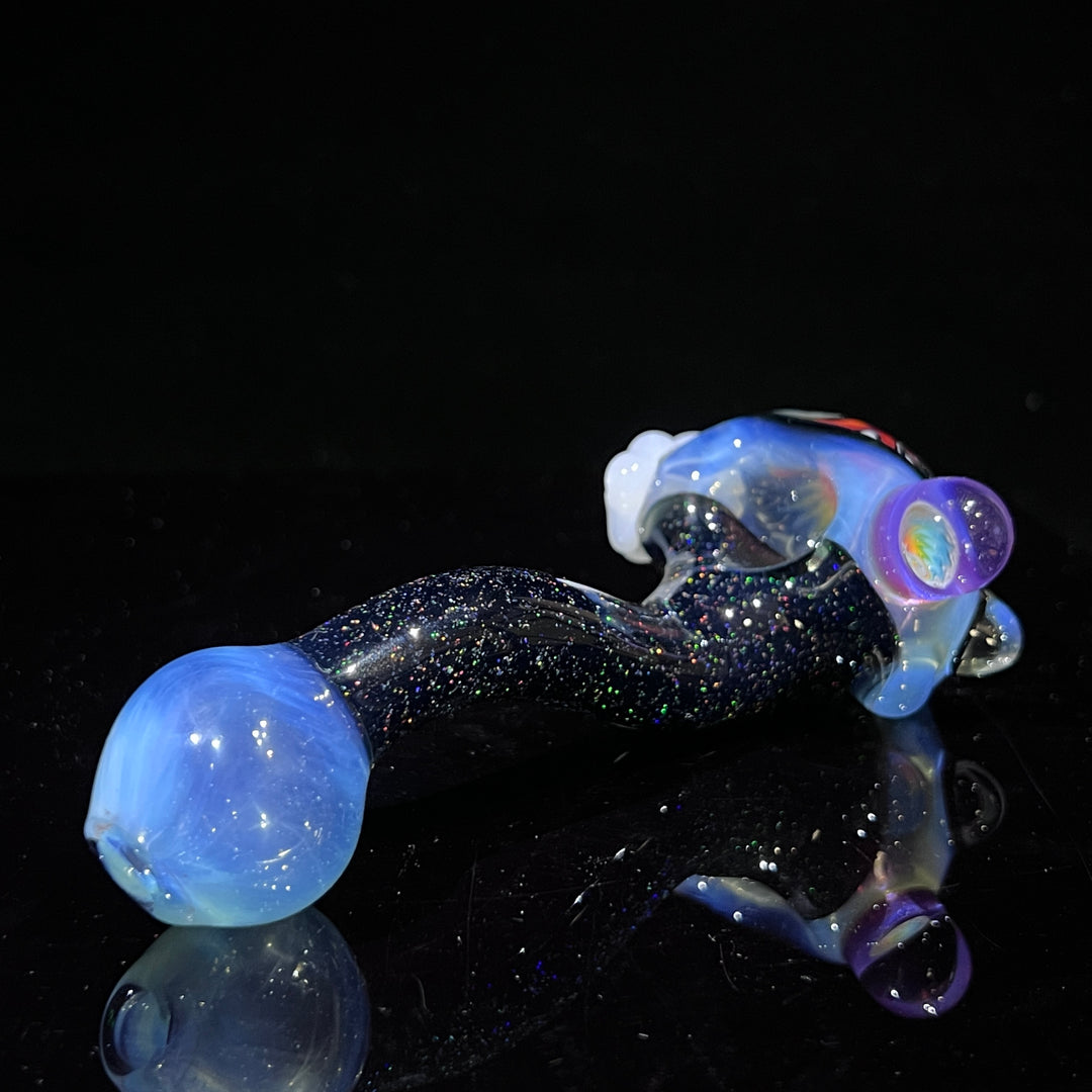 Fluffy Cloud Pipe Lg. Glass Pipe Cajun Glass   