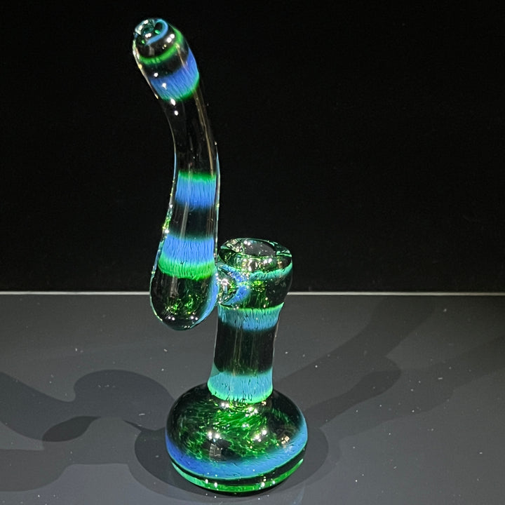 Thick Exp Green Sherlock Bubbler Glass Pipe Chuck Glass