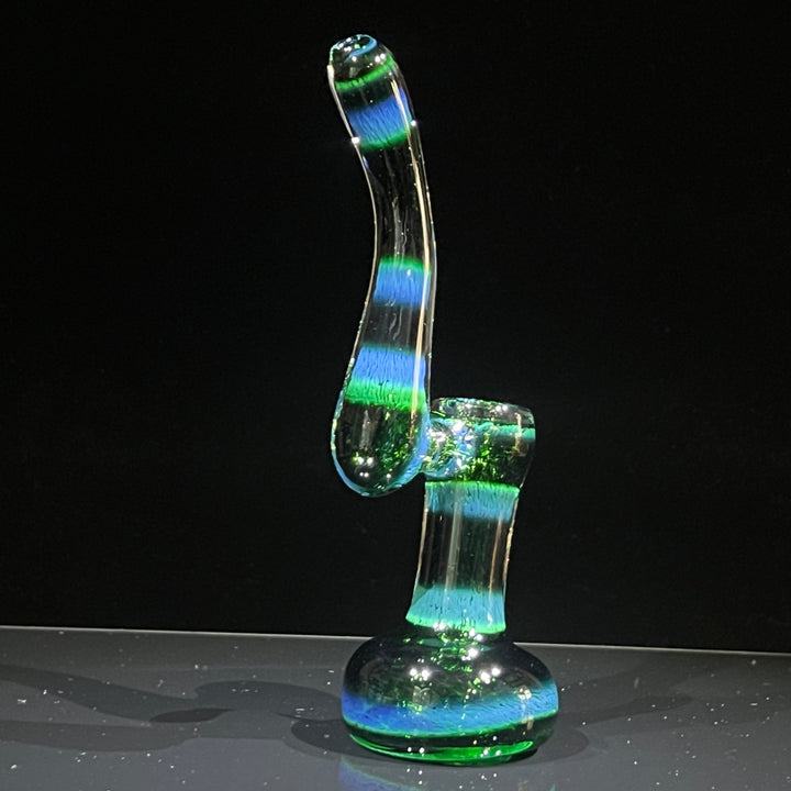 Thick Exp Green Sherlock Bubbler Glass Pipe Chuck Glass