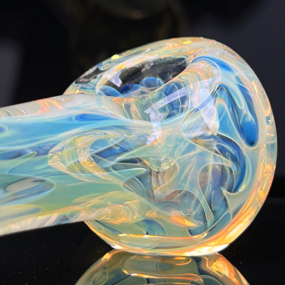 Large Ghost Flame Pipe Glass Pipe Tiny Mike