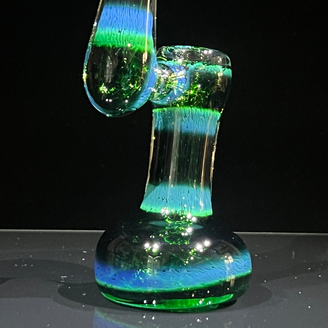 Thick Exp Green Sherlock Bubbler Glass Pipe Chuck Glass