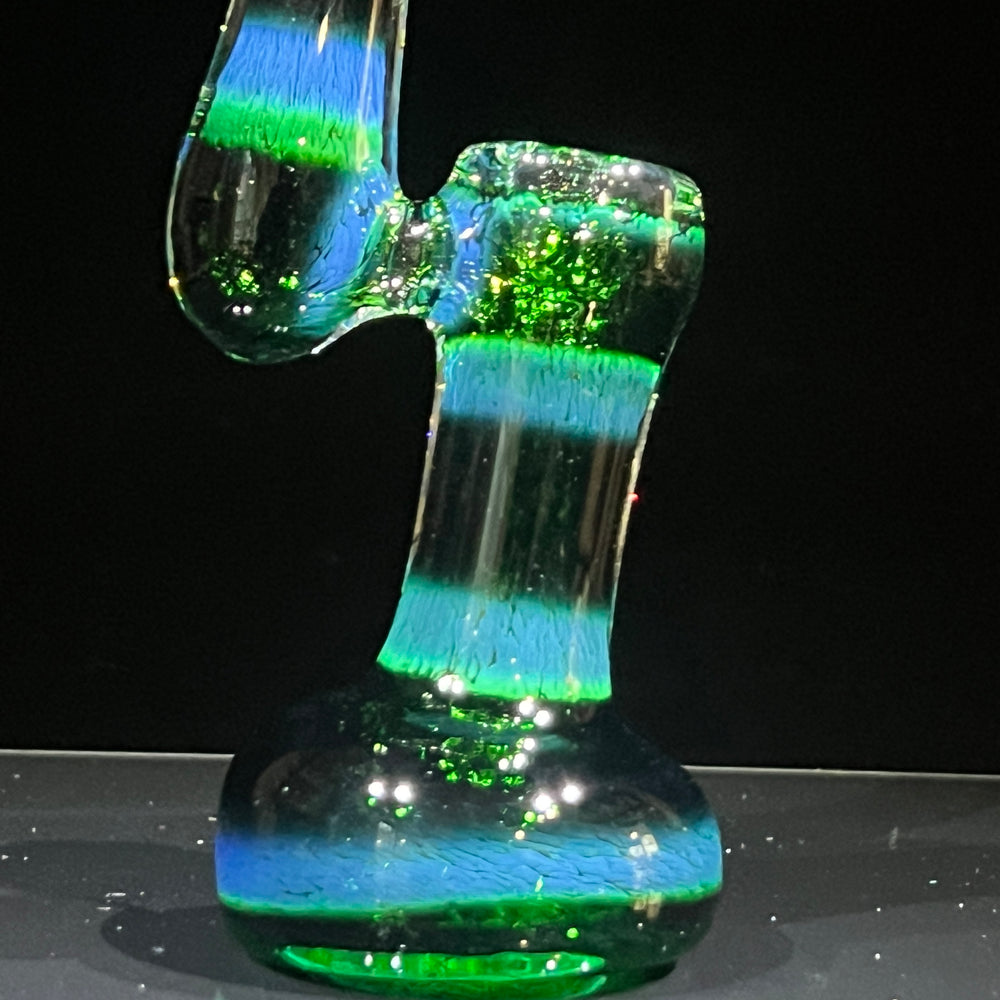 Thick Exp Green Sherlock Bubbler Glass Pipe Chuck Glass