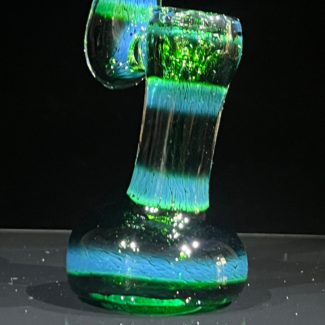 Thick Exp Green Sherlock Bubbler Glass Pipe Chuck Glass