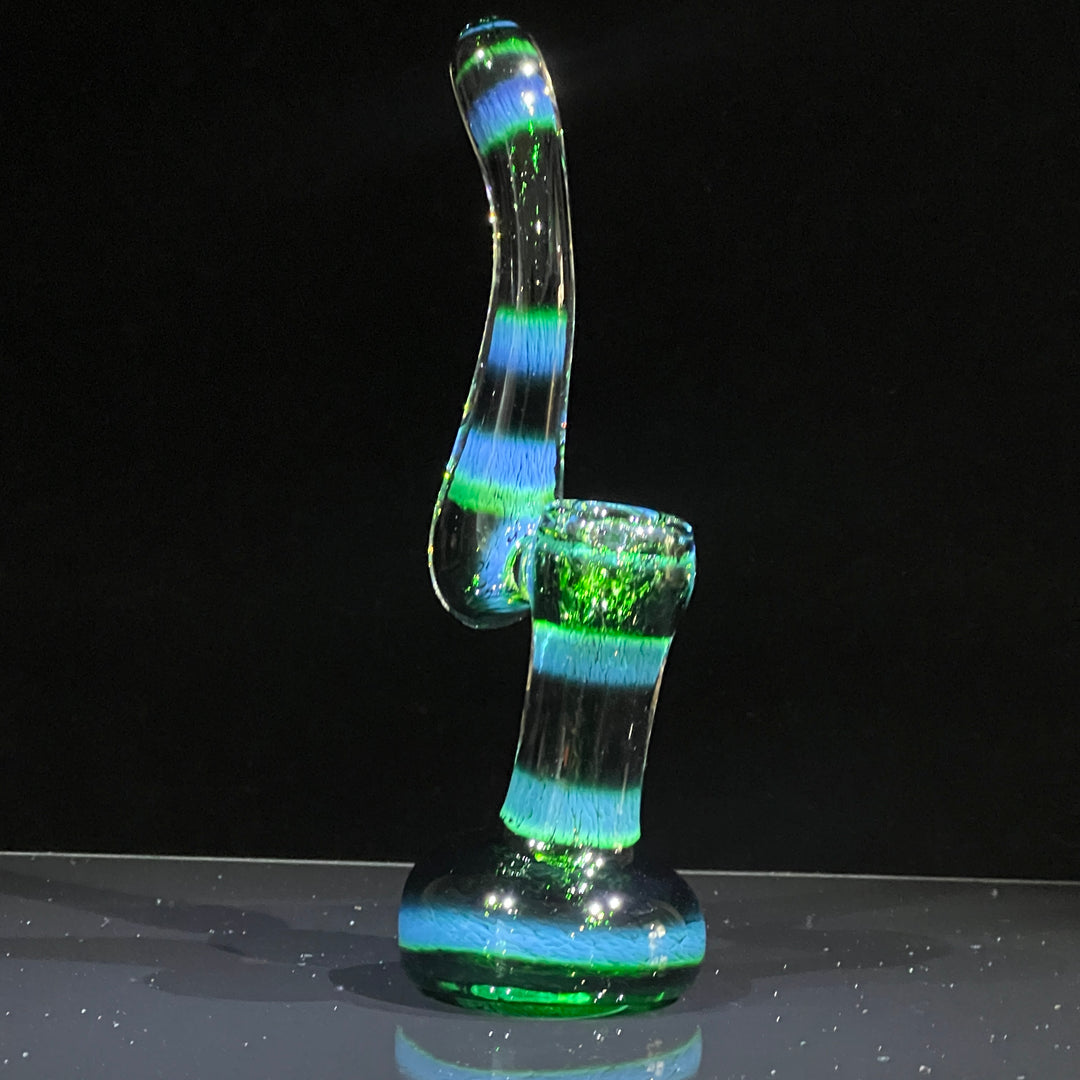 Thick Exp Green Sherlock Bubbler Glass Pipe Chuck Glass