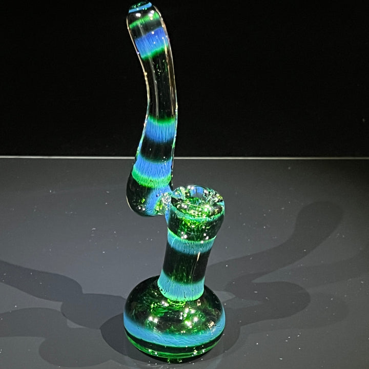 Thick Exp Green Sherlock Bubbler Glass Pipe Chuck Glass