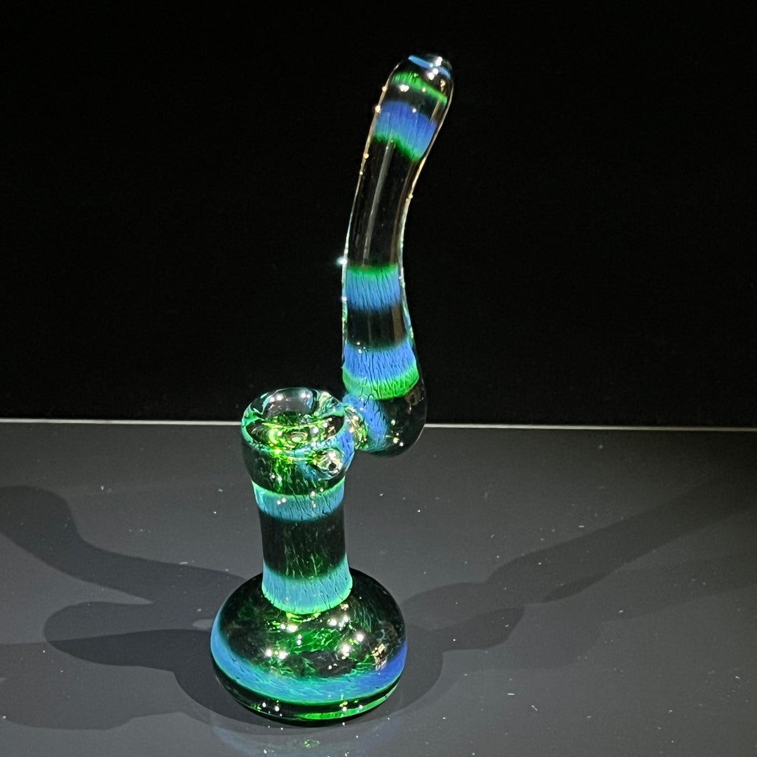 Thick Exp Green Sherlock Bubbler Glass Pipe Chuck Glass