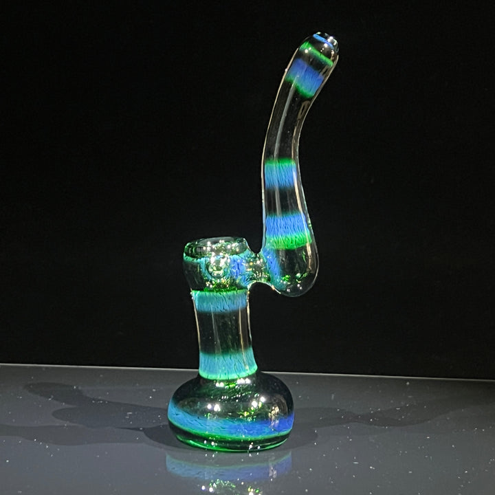 Thick Exp Green Sherlock Bubbler Glass Pipe Chuck Glass