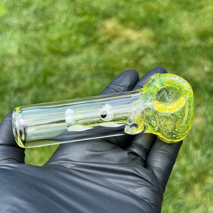 UV Mini Crushed Opal Dragon Glass Pipe Gus Glass   