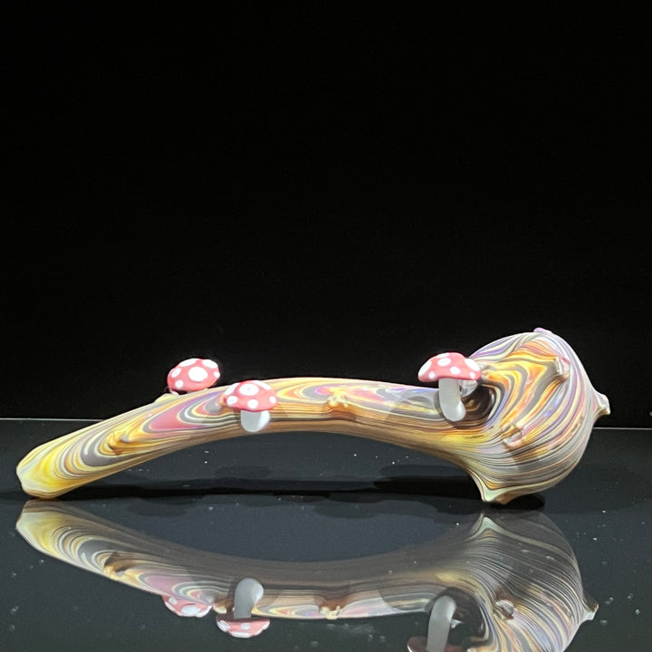 Woodgrain Mushroom Gandalf Pipe Glass Pipe Wazoo Glass