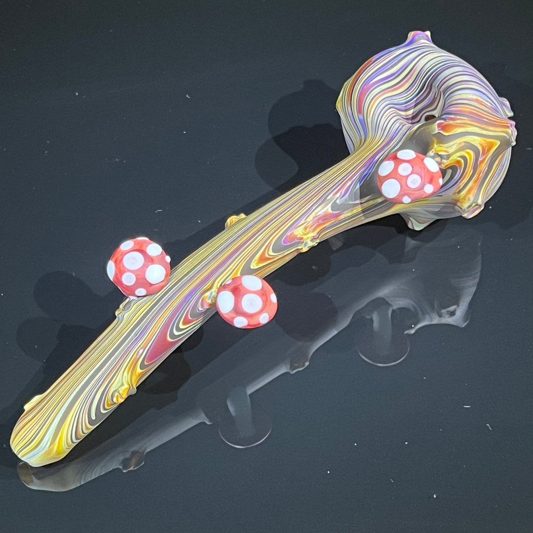 Woodgrain Mushroom Gandalf Pipe Glass Pipe Wazoo Glass