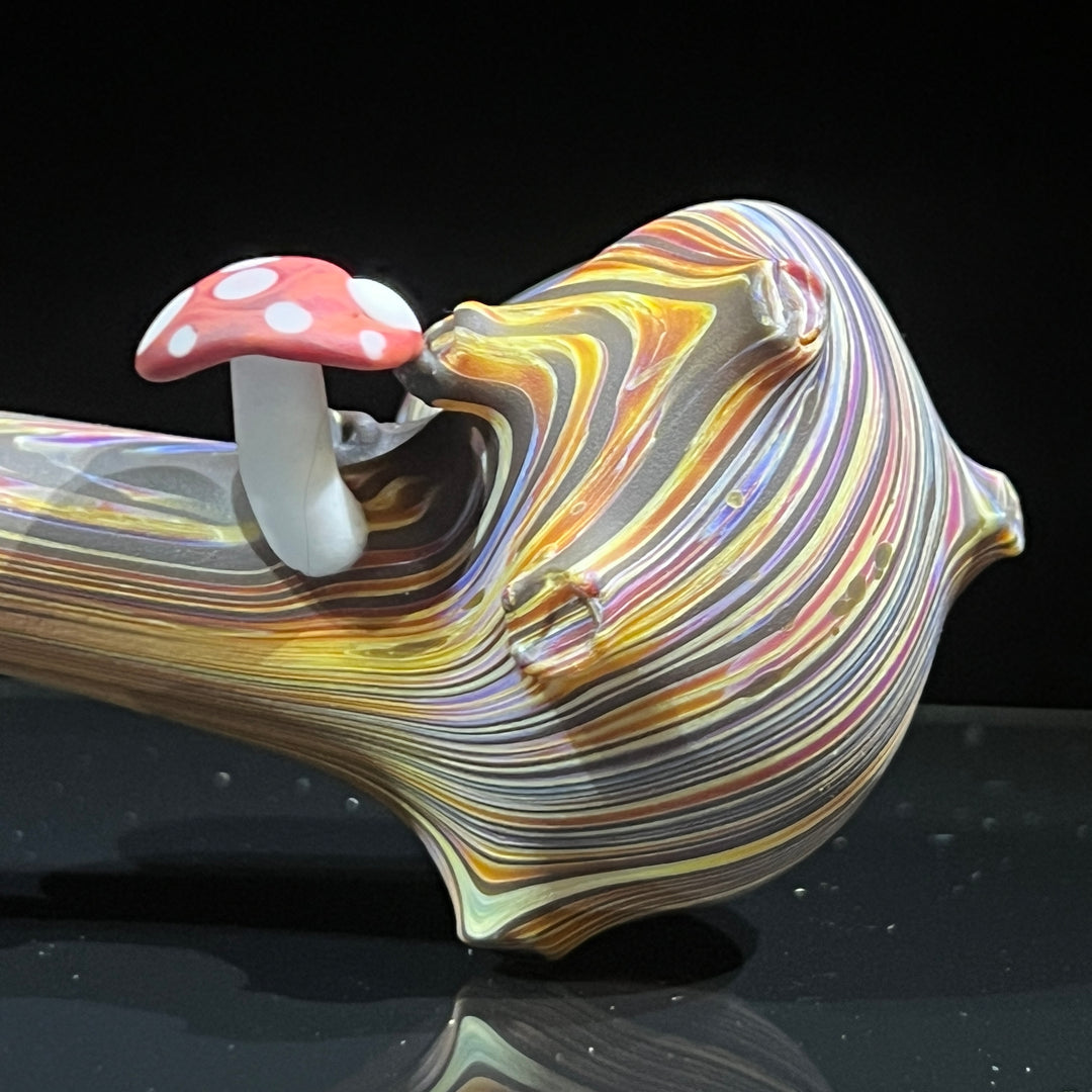 Woodgrain Mushroom Gandalf Pipe Glass Pipe Wazoo Glass