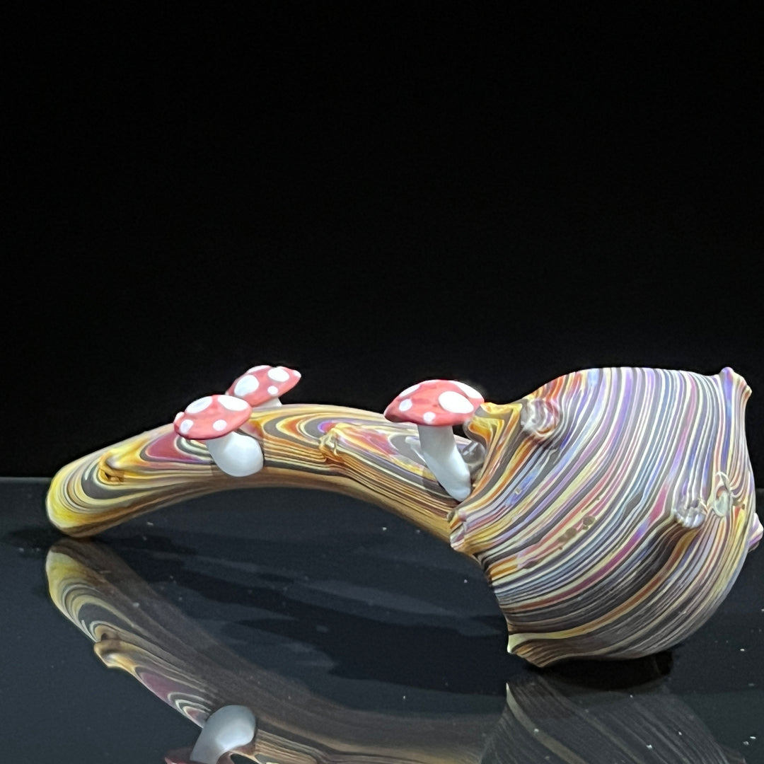 Woodgrain Mushroom Gandalf Pipe Glass Pipe Wazoo Glass