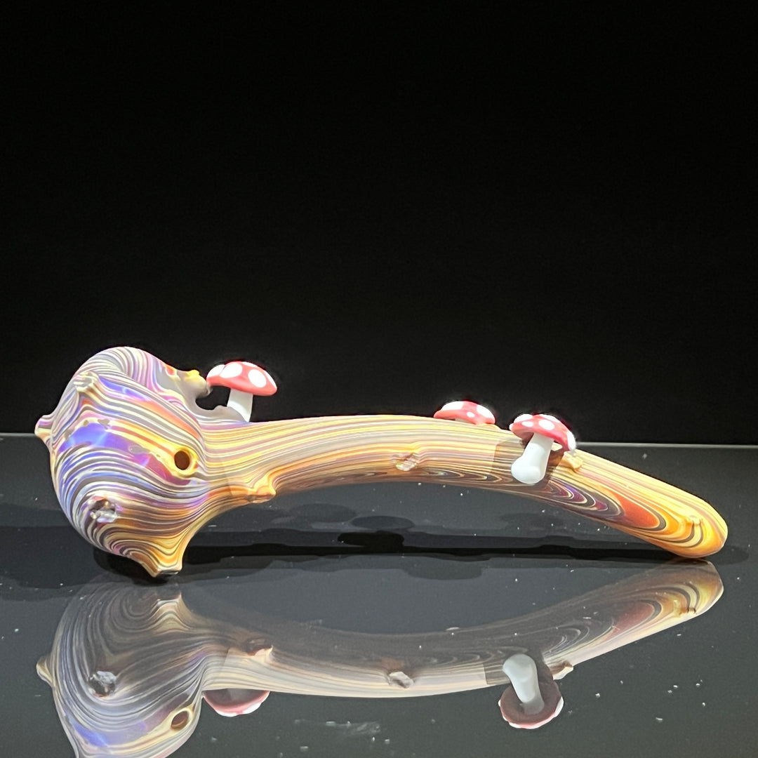 Woodgrain Mushroom Gandalf Pipe Glass Pipe Wazoo Glass