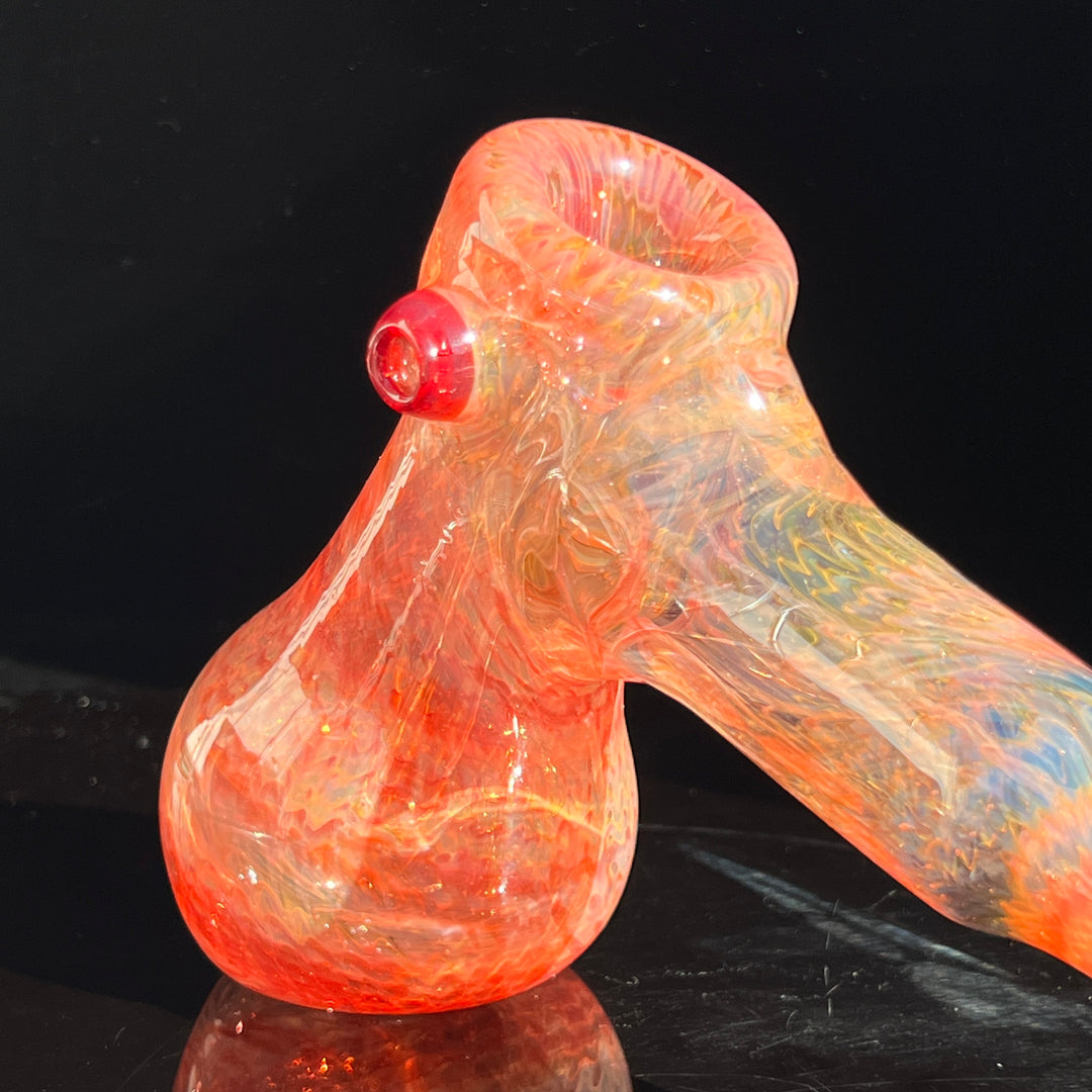 Guava Hammer Bubbler with Red Carb Glass Pipe Cose Glass   