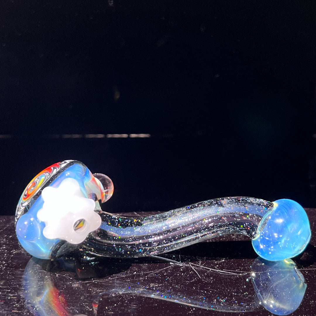 Fluffy Cloud Pipe Lg. Glass Pipe Cajun Glass   