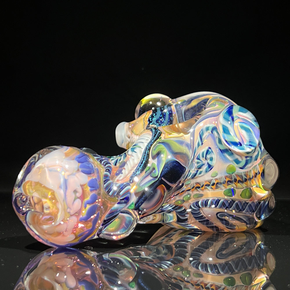 Thick and Twisted Wig Wag Pipe Glass Pipe Molten Imagination